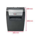 REXEL MOMENTUM X406 DISTRUGGIDOCUMENTI A FRAMMENTO CESTINO 15LT CAPACITA' 6 FOGLI COL. GRIGIO