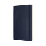 MOLESKINE CLASSIC NOTEBOOK TACCUINO LARGE 13X21 CM 192 PAGINE A RIGHE COPERTINA MORBIDA CON ELASTICO BLU