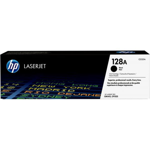 HP 128A TONER NERO PER COLOR LASERJET PRO CP1525NW-CP1525N-LASERJET PRO CM1415FN-CM1415FNW GARANZIA ITALIA (CE320A)