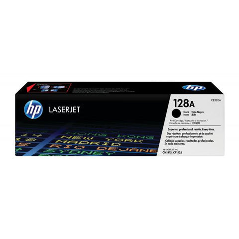 HP 128A TONER NERO PER COLOR LASERJET PRO CP1525NW-CP1525N-LASERJET PRO CM1415FN-CM1415FNW GARANZIA ITALIA (CE320A)