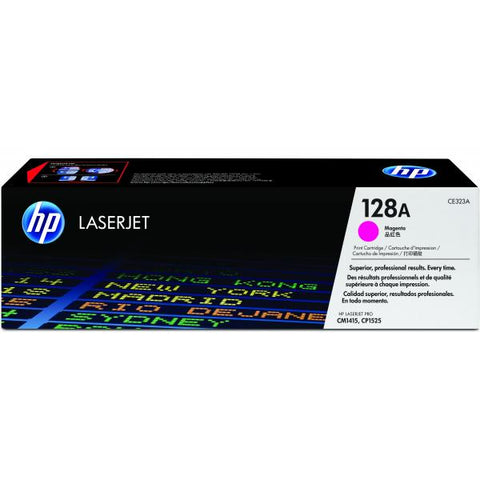 HP 128A TONER MAGENTA PER COLOR LASERJET PRO CP1525NW-CP1525N-LASERJET PRO CM1415FN-CM1415FNW GARANZIA ITALIA (CE323A)