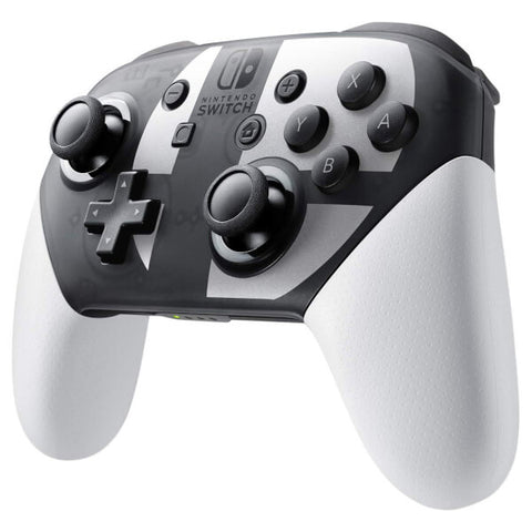 Nintendo Switch Pro Controller Super Smash Bros. Ultimate Edition Gamepad Nintendo Switch Analogico/Digitale Bluetooth Nero, Grigio, Bianco