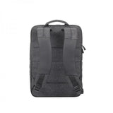 RIVACASE ZAINO NOTEBOOK FINO A 16" IN POLIESTERE E POLIURETANO CHIUSURA ZIP NERO GRIGIO