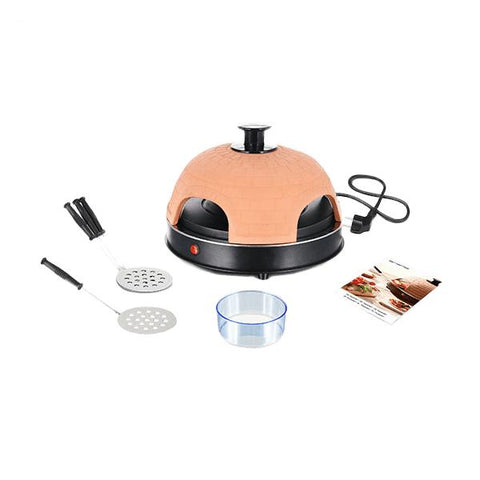 Emerio PO-115985 macchina e forno per pizza 4 pizza(e) Nero, Arancione 900 W