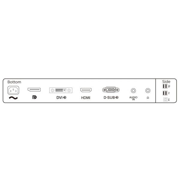 MONITOR PHILIPS 23.8 IPS VGA DVI HDMI PIVOT DP PHILIPS 241B8QJEB/00