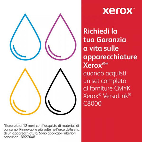 Xerox Cartuccia toner Ciano a Alta capacit da 16500 Pagine per Stampante a colori  VersaLink C8000W/colorir  VersaLink C8000 [106R04050] (C8000 HI CAP CYAN TONER - .)