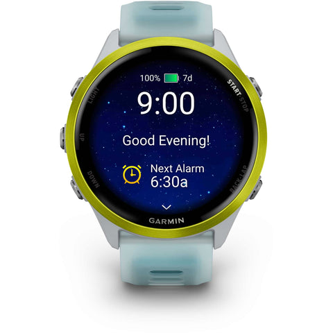 Garmin Forerunner 570 47mm Whitestone Smartwatch AMOLED GPS Herzfrequenz WLAN