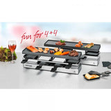 Rommelsbacher RC 1600 griglia per raclette 8 persona(e) 795 W Nero, Argento