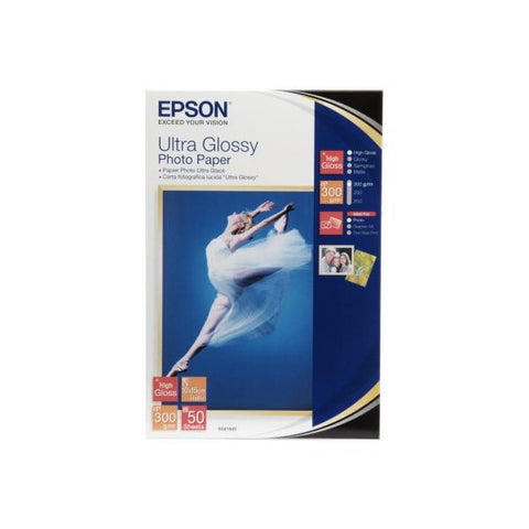 EPSON C13S041943 CONF 50 FOGLI CARTA FOTOGRAFICA FORMATO A6 300 GR/M2 COLORE BIANCO FINITURA LUCIDA