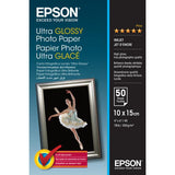 EPSON C13S041943 CONF 50 FOGLI CARTA FOTOGRAFICA FORMATO A6 300 GR/M2 COLORE BIANCO FINITURA LUCIDA