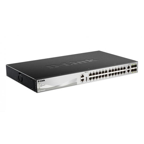 D-LINK DGS-3130-30TS SWITCH GESTITO L3 - 24 + 2 x 10 Gigabit Ethernet + 4 x 10 Gigabit SFP+