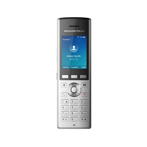 Grandstream Networks WP820 telefono IP Nero, Argento 2 linee LCD Wi-Fi (Grandstream WP820 - schnurloses VoIP-Telefon - mit Bluetooth-Schnittstelle)