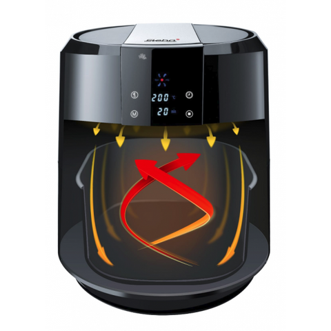 Steba HF 5000 XL Singolo 5,2 L Indipendente 1800 W Friggitrice ad aria calda Nero