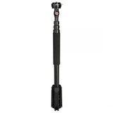 Monopie Hama Smooth para cámara de aluminio de 1/4" negro, rosa 