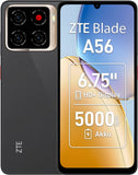 ZTE Blade A56 - 4G Smartphone - Dual-SIM - RAM 4 GB / Interner Speicher 64 GB - microSD slot - 6.75" - 1600 x 720 Pixel (90 Hz) - Triple-Kamera 13 MP, 0.08 MP, 0,08 MP - front camera 8 MP - Tiefschwa