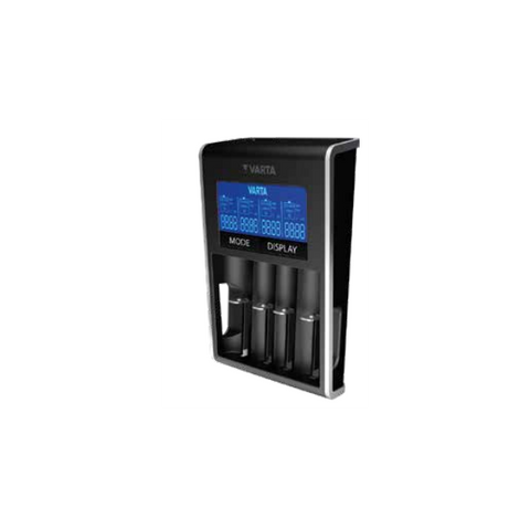 VARTA LCD DUAL TECH CARICABATTERIA PER BATTERIE AGLI IONI DI LITIO E NI-MH CON DISLPAY E CAVO DI RETE