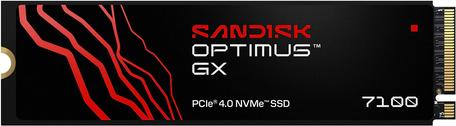 SanDisk Optimus GX 7100 - SSD - 2 TB - intern - M.2 2280 - PCIe 4.0 x4 (NVMe) (SDSP71200TAN-000E0)