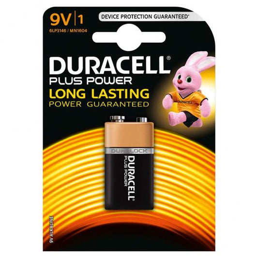DURACELL PLUS 6LR61/MN1604 BATTERIA TRANSISTOR 9V CONF 10 Pz.