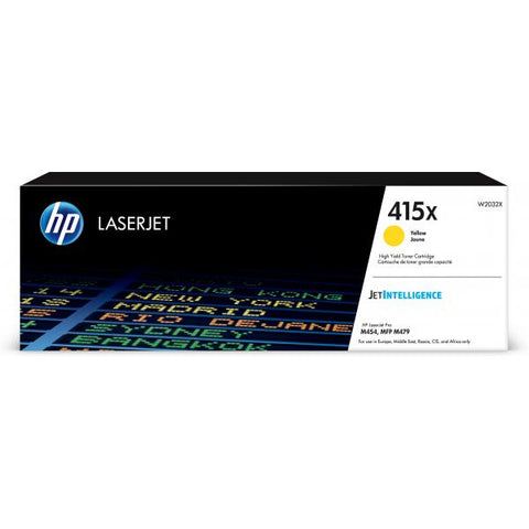 HP Cartuccia toner giallo originale LaserJet 415X ad alta capacit (Toner HP 415X / W2032X Yellow)