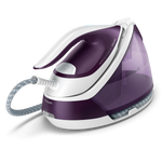 PHILIPS GC7933/30 PERFECTCARE COMPACT PLUS FERRO DA STIRO CON CALDAIA 2400 W COLPO DI VAPORE 450g PRESSIONE 6.5 BAR TECNOLOGIA OPTIMAL TEMP SERBATOIO 15 LT VIOLA/BIANCO