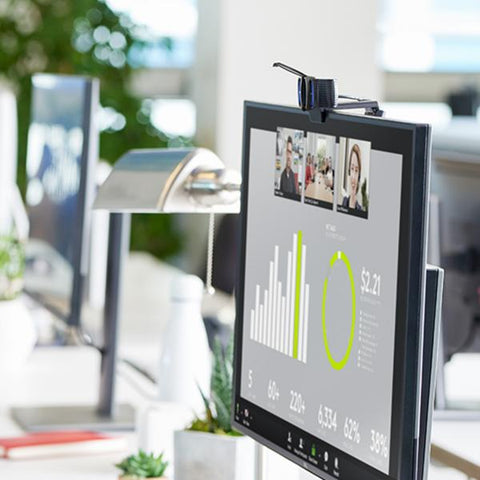 LOGITECH C920S HD WEBCAM PRO FULL HD 30FPS AUTOFOCUS MICROFONO INTEGRATO AUDIO STEREO CLIP FISSAGGIO LAPTOP LCD MONITOR COPRIOBIETTIVO NERO