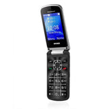 BRONDI PRESIDENT 3" GSM ULTRA SOTTILE CARATTERI GRANDI DUAL SIM BLACK ITALIA SENIOR PHONE