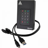 Apricorn Aegis Fortress L3 disco rigido esterno 1 TB 5400 Giri/min Micro-USB B 3.2 Gen 1 [3.1 Gen 1] Nero (Aegis Fortress L3 External - Hard Drive 1000 Gb Black - Warranty: 12M)
