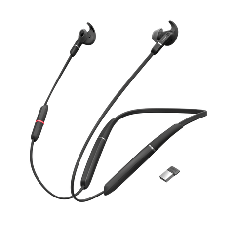 Jabra Evolve 65e MS & Link 370 Cuffia Passanuca Micro-USB Bluetooth Nero