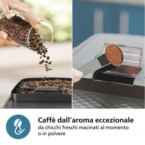 MACCHINA DA CAFF PHILIPS AUTOMATICA 1.8 L SERIE 2200 CHICCHI CON LATTEGO