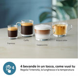 MACCHINA DA CAFF PHILIPS AUTOMATICA 1.8 L SERIE 2200 CHICCHI CON LATTEGO