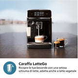 MACCHINA DA CAFF PHILIPS AUTOMATICA 1.8 L SERIE 2200 CHICCHI CON LATTEGO