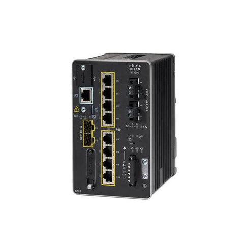 Cisco IE-3200-8P2S-E switch di rete Gestito L2 Fast Ethernet [10/100] Supporto Power over Ethernet [PoE] Nero (CATALYST IE3200 RUGGED SERIES - FIXED SYSTEM POE NE)