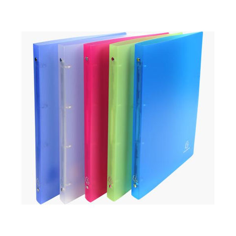 EXACOMPTA CHROMALINE RACCOGLITORE 4 ANELLI DA 15 mm EN PP 250X320 mm DORSO 2 CM COLORI ASSORTITI CONF 20 Pz. 