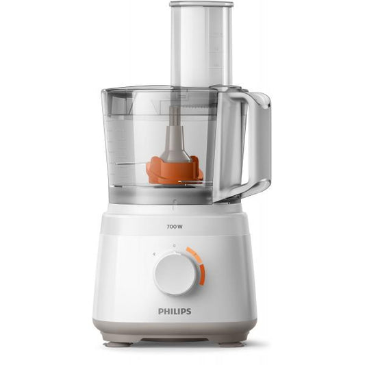 PHILIPS PED HR7320/00 DAILY ROBOT DA CUCINA 700W 19 FUNZIONI CIOTOLA DA 2.1 LT CARAFFA DA 1.5 LT CON ACCESSORI BIANCO