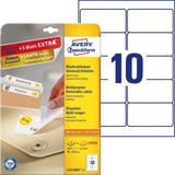 AVERY ETICHETTE RIMOVIBILI ADESIVE BIANCHE 96 x 50,8mm CONF 25 Pz.