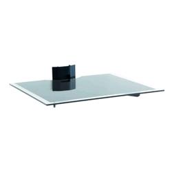 ITB SOLUTION AMER035490 MENSOLA A MURO IN VETRO CON PASSACAVI VERNICIABILE PER LETTORI DVD PESO MAX 5KG COLORE BIANCO