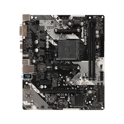 ASROCK B450M-HDV R4.0 SCHEDA MADRE PRESA AM4 MICRO ATX AMD B450