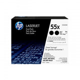 HP 55XD CONFEZIONE 2 TONER NERO PER LASERJET P3015D-PRO M521DN-PRO M521DW-M525DN MFP-M525F MFP-M525C GARANZIA ITALIA (CE255XD)