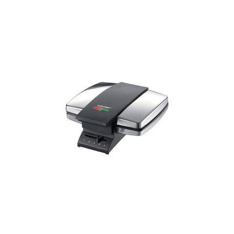Cloer 1445 piastra por gofre 2 gofres 930 W Nero, Acciaio inossidabile 