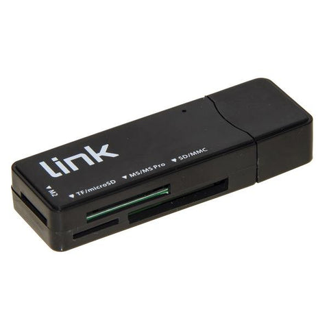 LINK CARD READER ESTERNO USB 3.0 MICRODSD/SD/MMC/MS/MSPRO/MSDUAL