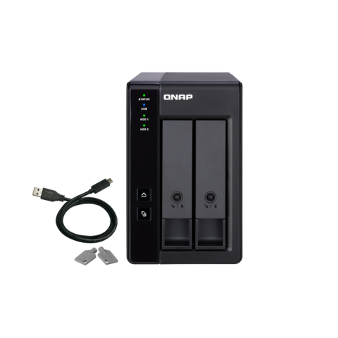 QNAP TR-002 array di dischi Nero