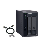 QNAP TR-002 array di dischi Nero