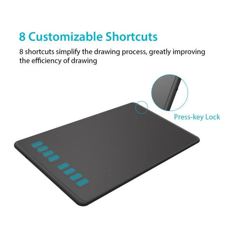 HUION H950P tavoletta grafica 5080 lpi (linee per pollice) 220 x 137 mm USB Nero