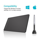 HUION H950P tavoletta grafica 5080 lpi (linee per pollice) 220 x 137 mm USB Nero