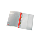 ESSELTE QUOTATION FILE CARTELLE AD AGHI IN PVC 238X310MM A4 COL. ROSSO TRASPARENTE CONF 25 Pz.