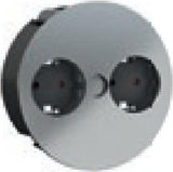 Bachmann TWIST Verlngerungskabel 2 m 2 AC-Ausgnge Indoor Chrom (931.016)