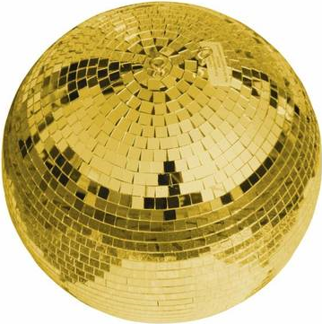 Eurolite Spiegelkugel 30cm gold Discokugel (50120035)