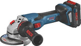 Bosch Akku-Winkelschleifer GWS 18V-15 SC Juego 125mm, 2x8,0Ah ProCore+GAL18V-160,L-BOXX (62971+61467)