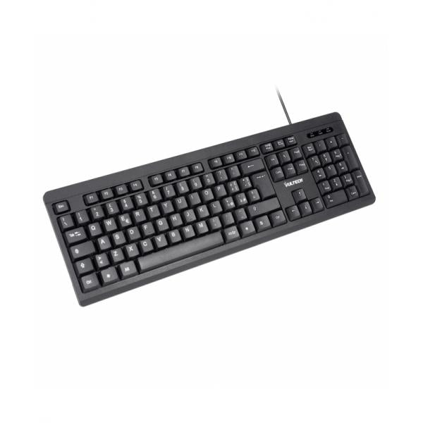 VULTECH KEY-609 TASTIERA CON CAVO USB 2.0 LAYOUT ITALIANO 105 TASTI NERO