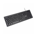 VULTECH KEY-609 TASTIERA CON CAVO USB 2.0 LAYOUT ITALIANO 105 TASTI NERO